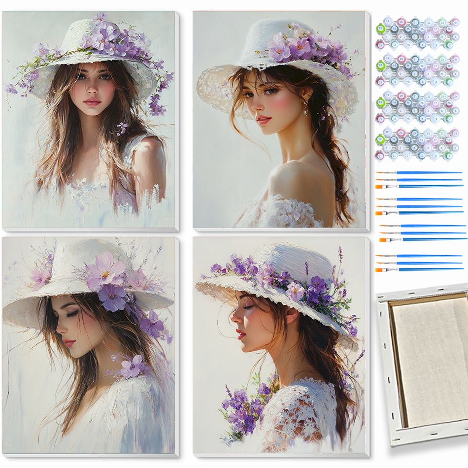 Art Craft Easy Ideas - CHENISTOR Woman Paint By Numbers Arts