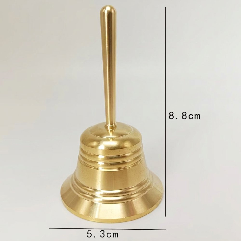 Art Craft Event - Decorative Brass Hand Bell Solid Metal