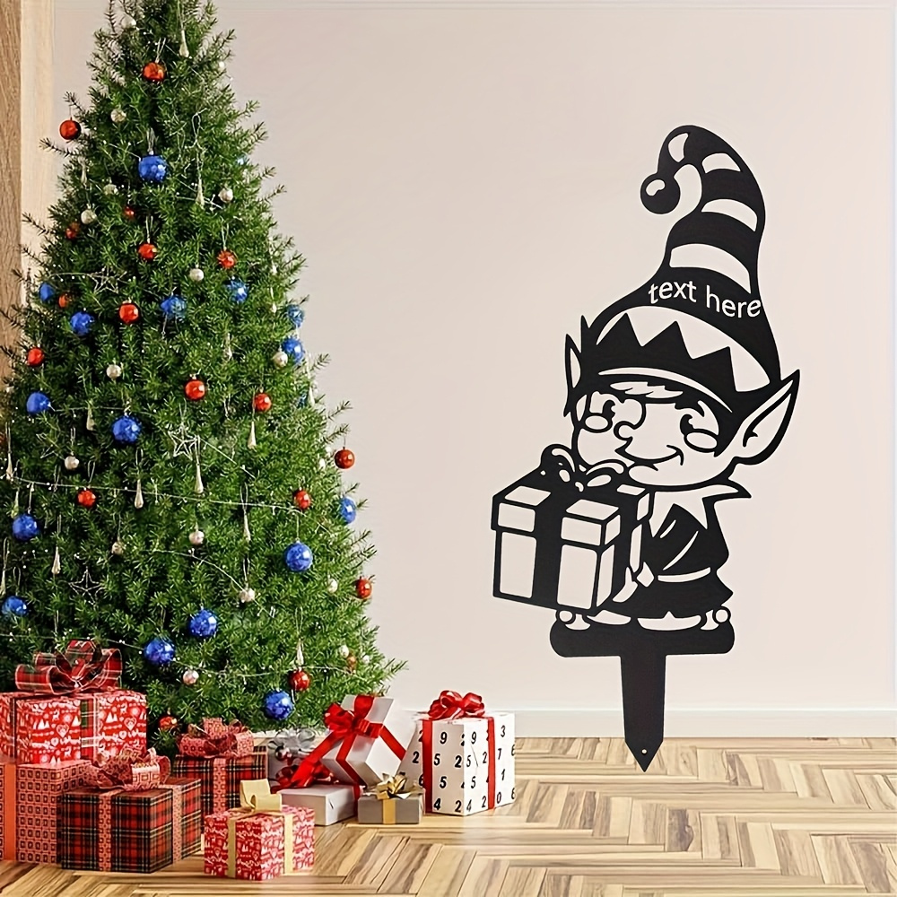 Art And Craft With Paint - CIFBUY Christmas Elf Metal Wall Art