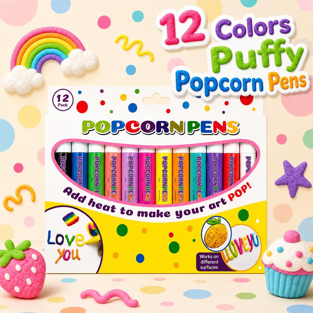 Art Craft Activities - 12 Color 3D Magic Heat Activated