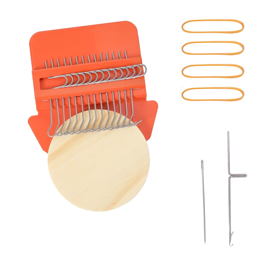 Loom Weaving Frame - Mini Wooden Loom Darning Knitting Machine