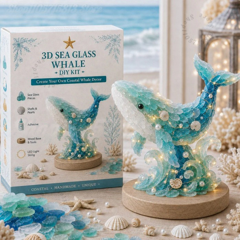 Art Crafting - Christmas DIY Sea Glass Craft Kit