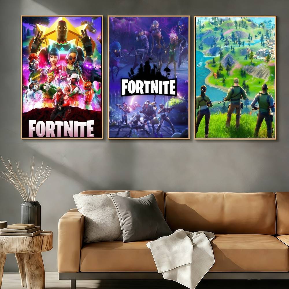 Art Craft Online - F-FORTNITES-ES Online Game Poster Stickers Art