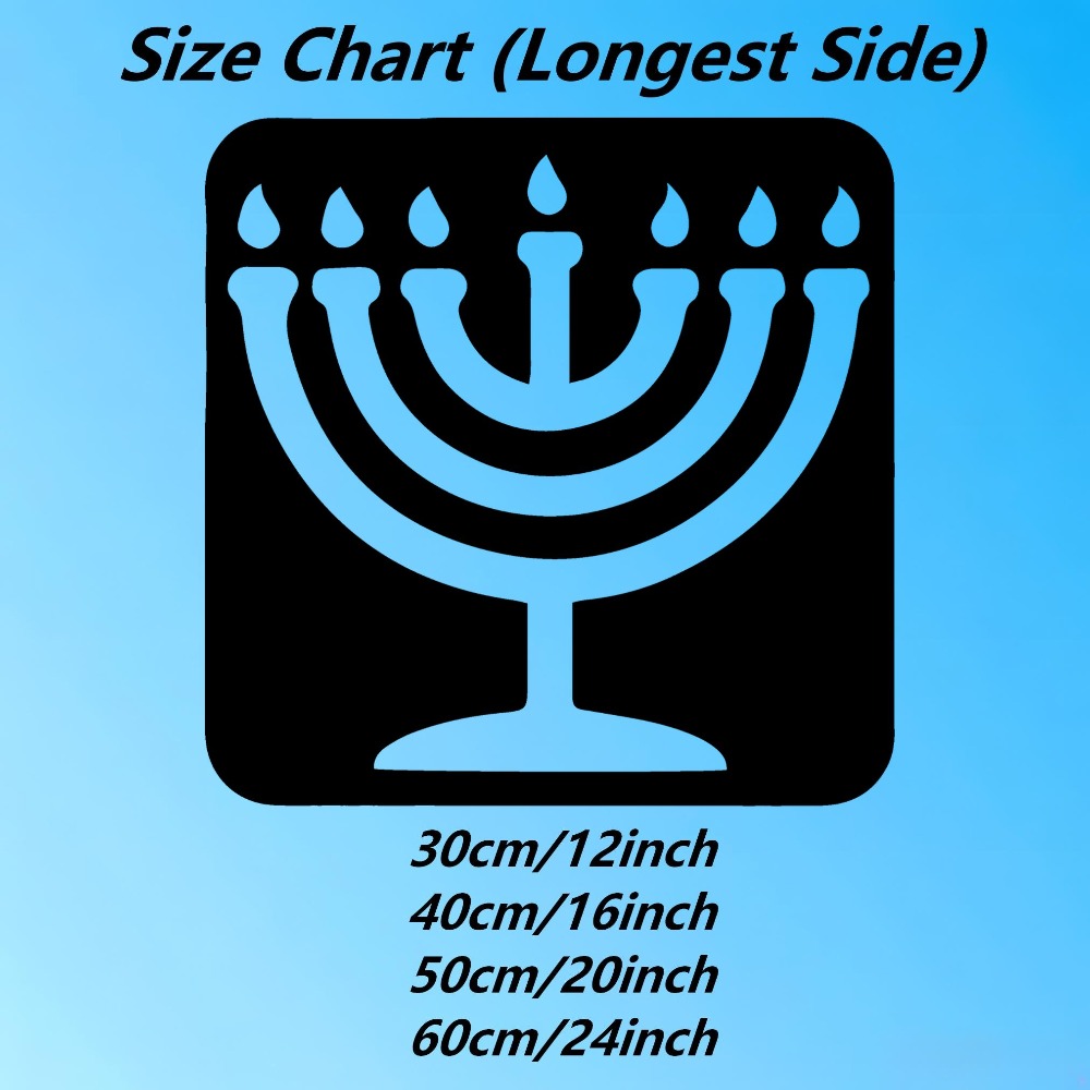 Art & Craft Hari Raya - CIFBUY Vintage Menorah Metal Wall Art