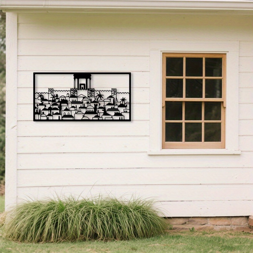 Art & Craft Hari Raya - CIFBUY Metal Wall Art Jerusalem Mural