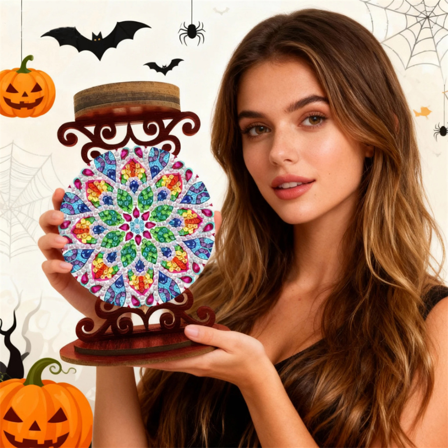Flower candle holder Halloween - Art Craft Flower 评论和价格