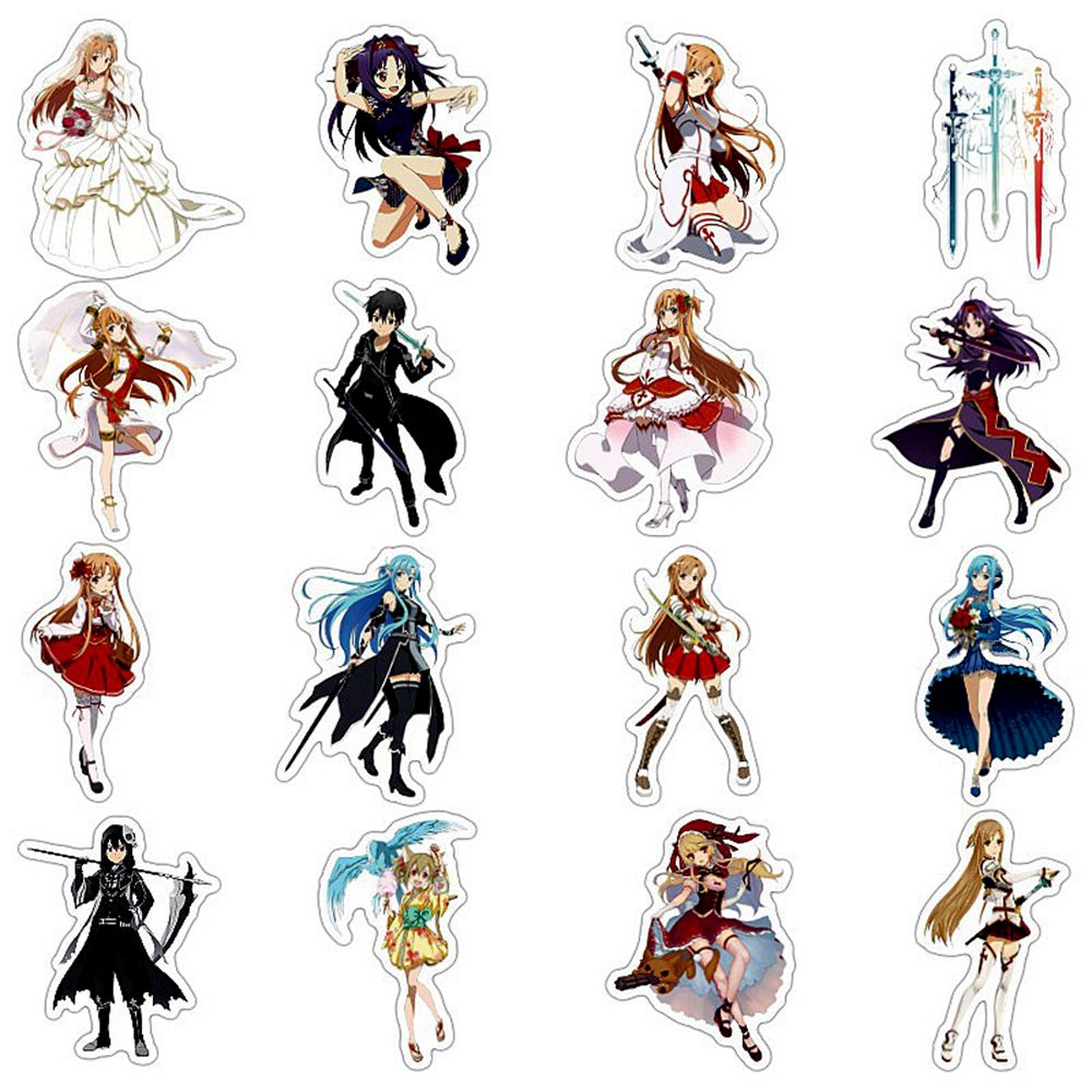 1 Pack Anime Sticker Sword Art - Art Craft Online 评论和价格