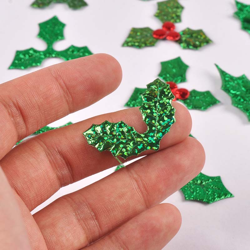 100Pcs 25-60mm Christmas Tree  - Art Craft With Leaves 评论和价格