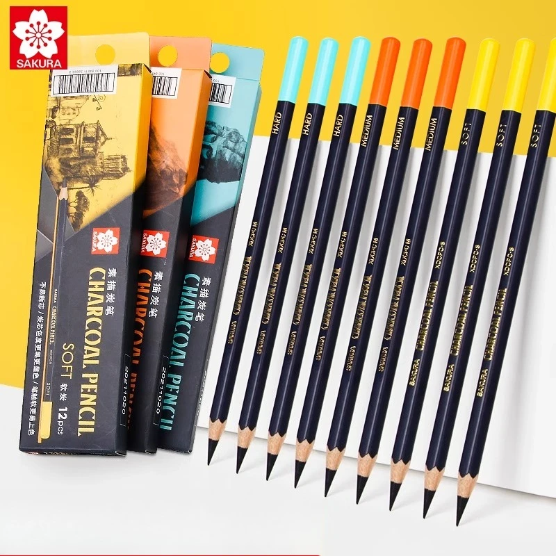 SAKURA Charcoal Pencil Sketchi - Sketching Charcoal Set 评论和价格