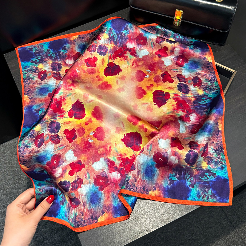 100% Real Silk Scarf Luxury Ke - Silk Painting Dye 评论和价格