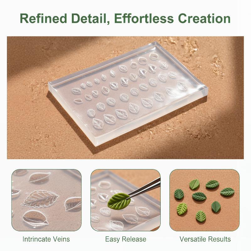 3D Mold Silicone Nail Art Deco - Art Craft With Leaves 评论和价格