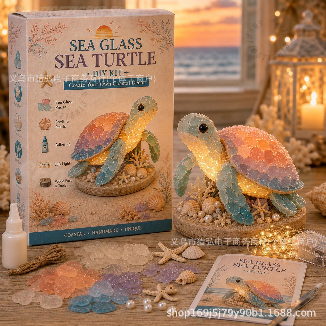 DIY Sea Glass Mermaid Tail Lig - Art Crafting 评论和价格