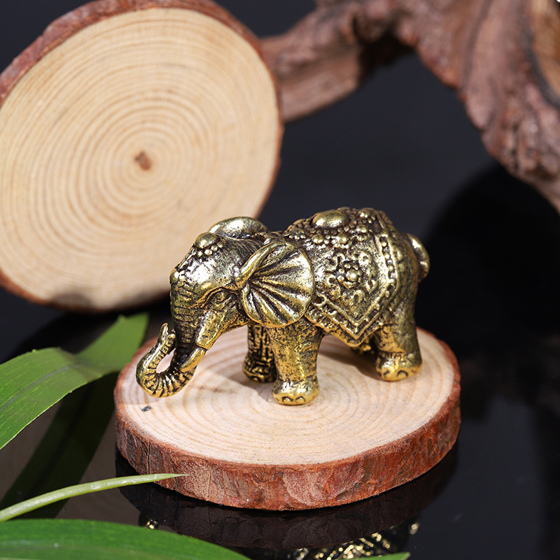 Creative Brass Mini Elephant O - Art Craft Elephant 评论和价格