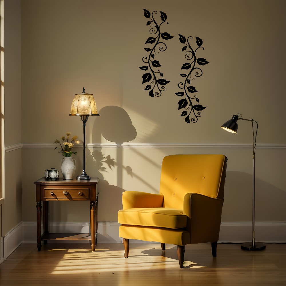CIFBUY Metal Wall Art Art Deco - Art Craft With Leaves 评论和价格
