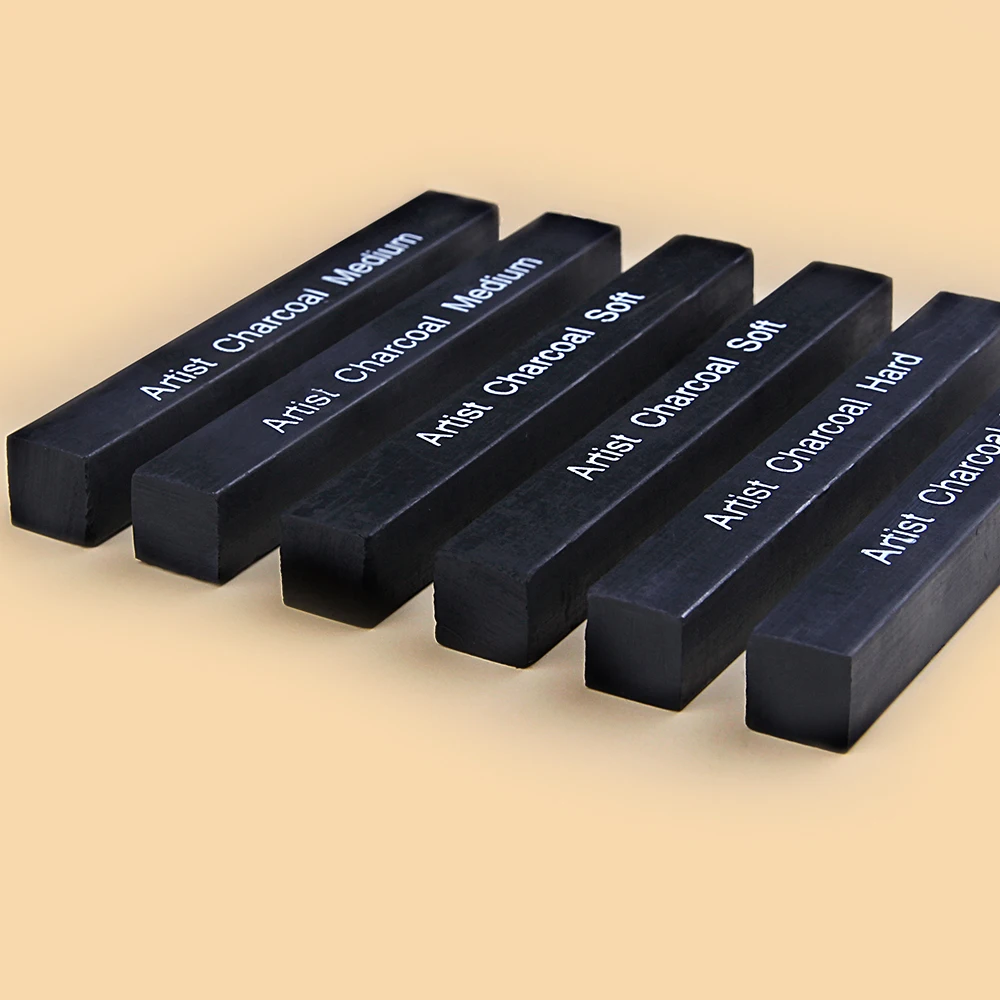 6pcs Sketch Charcoal Bars Set  - Sketching Charcoal Set 评论和价格