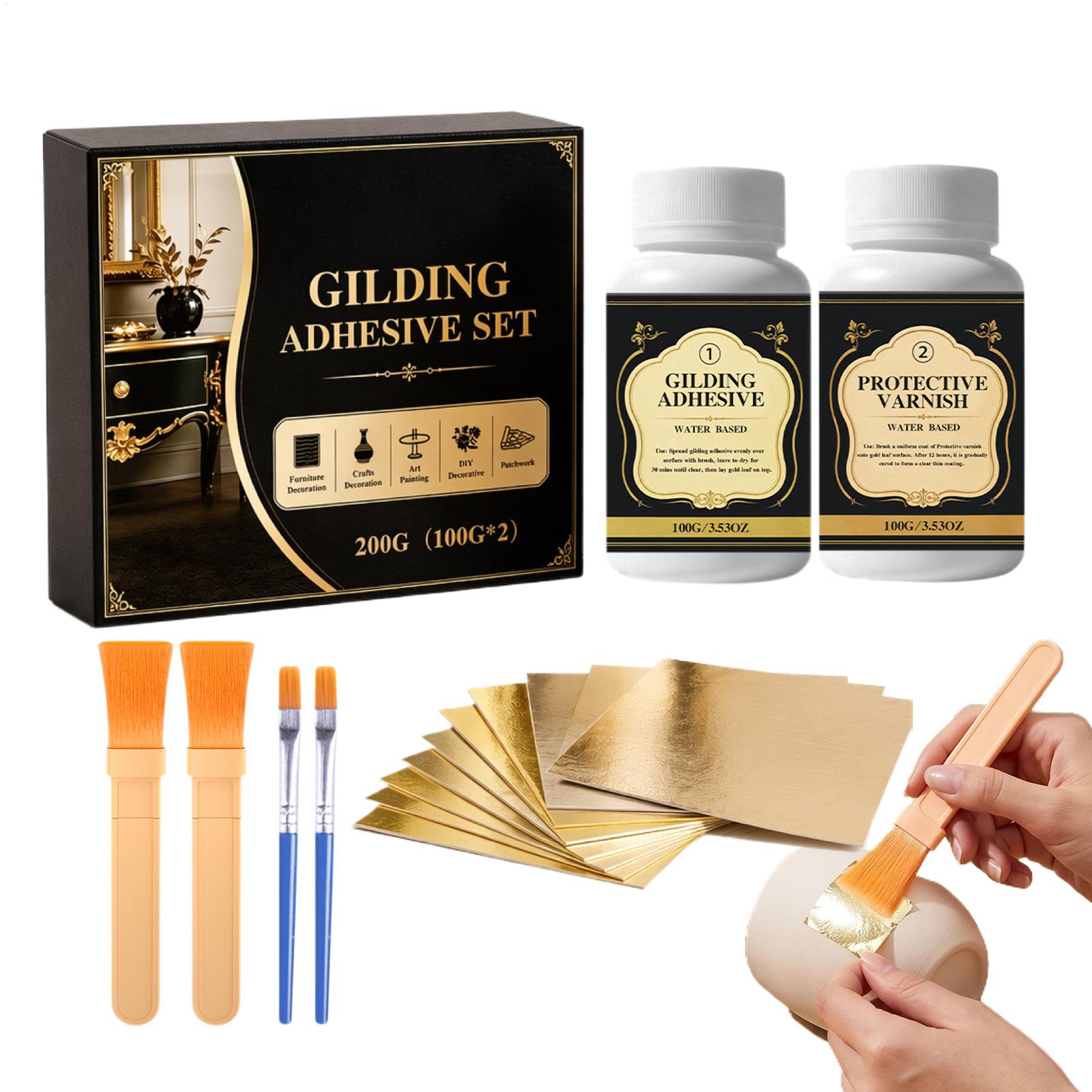 NEW Gilding Adhesive Water-Bas - Art Craft With Leaves 评论和价格