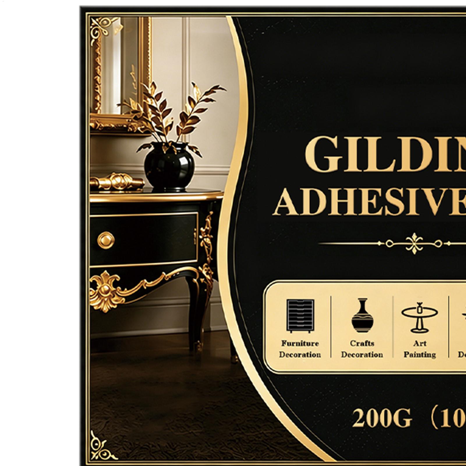 NEW Gilding Adhesive Water-Bas - Art Craft With Leaves 评论和价格