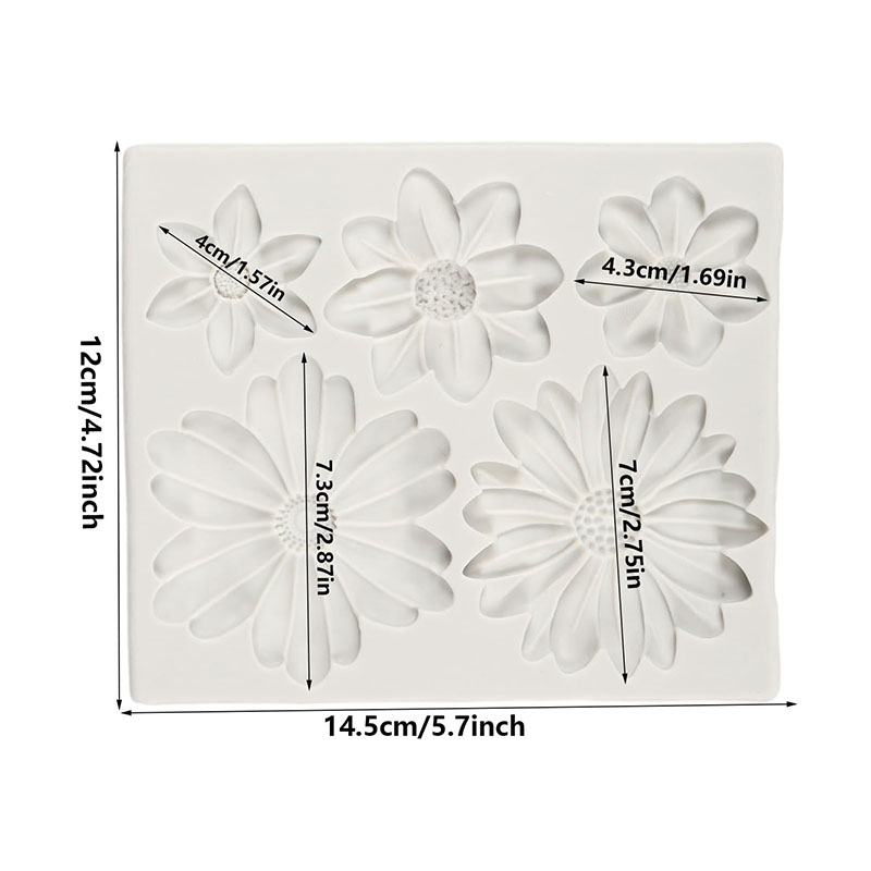 Daisy Fondant Mold Chrysanthem - Art Craft Flower 评论和价格