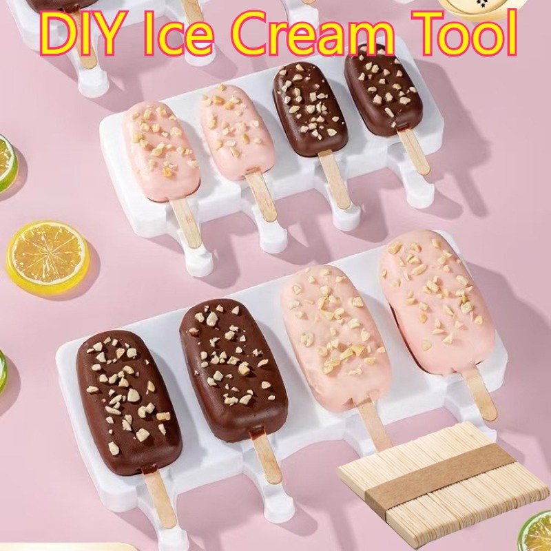 50/100pcs Ice Cream Popsicle S - Art Craft With Ice Cream Stick 评论和价格