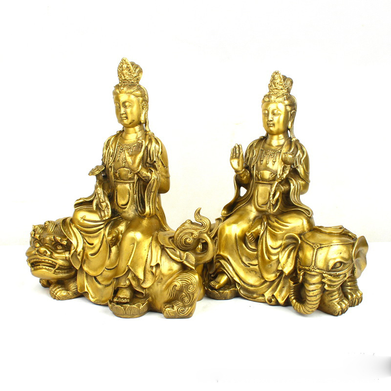 Manjushri Samantabhadra Buddha - Art Craft Elephant 评论和价格