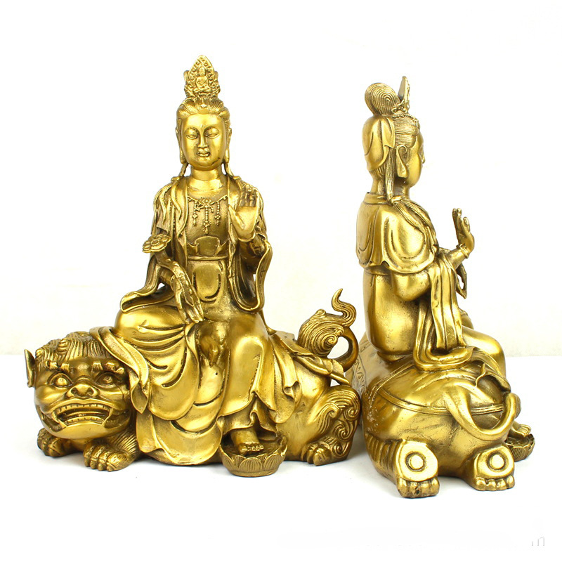Manjushri Samantabhadra Buddha - Art Craft Elephant 评论和价格
