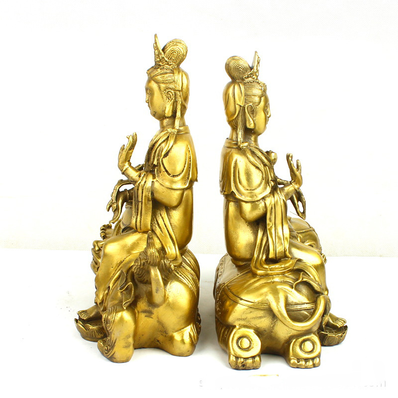 Manjushri Samantabhadra Buddha - Art Craft Elephant 评论和价格