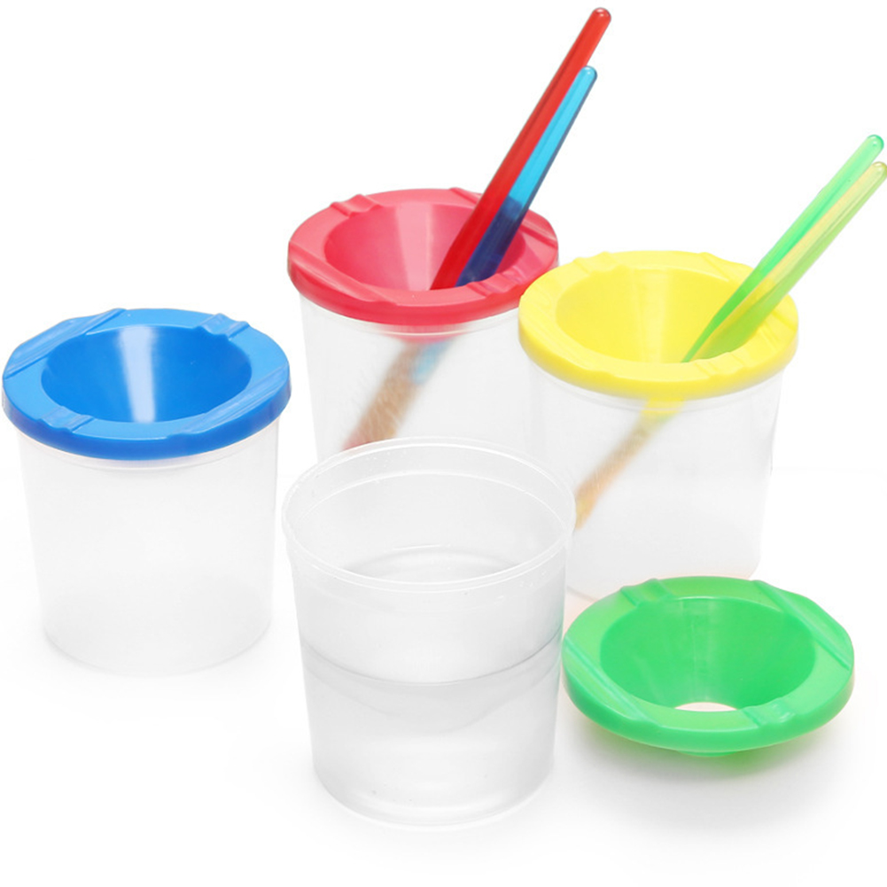 Paint Cups with Colored Lids P - Art And Craft With Paint 评论和价格