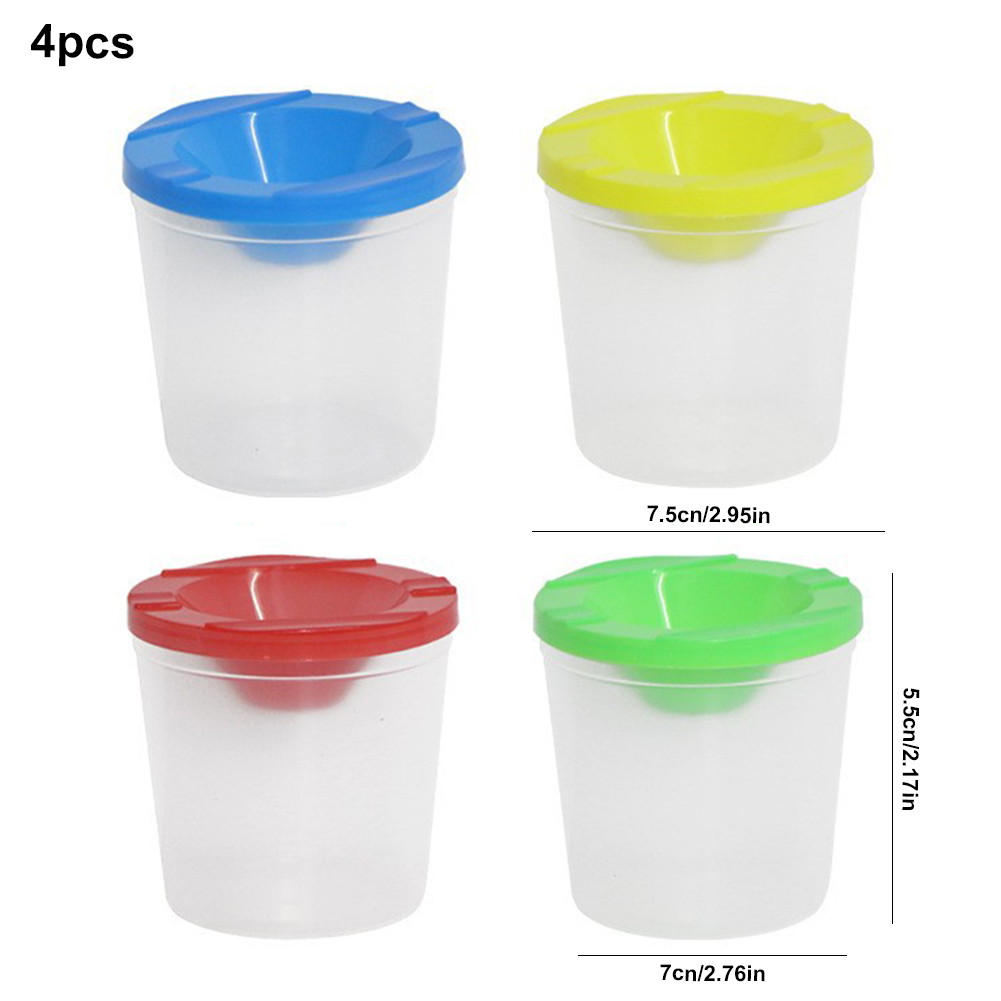 Paint Cups with Colored Lids P - Art And Craft With Paint 评论和价格