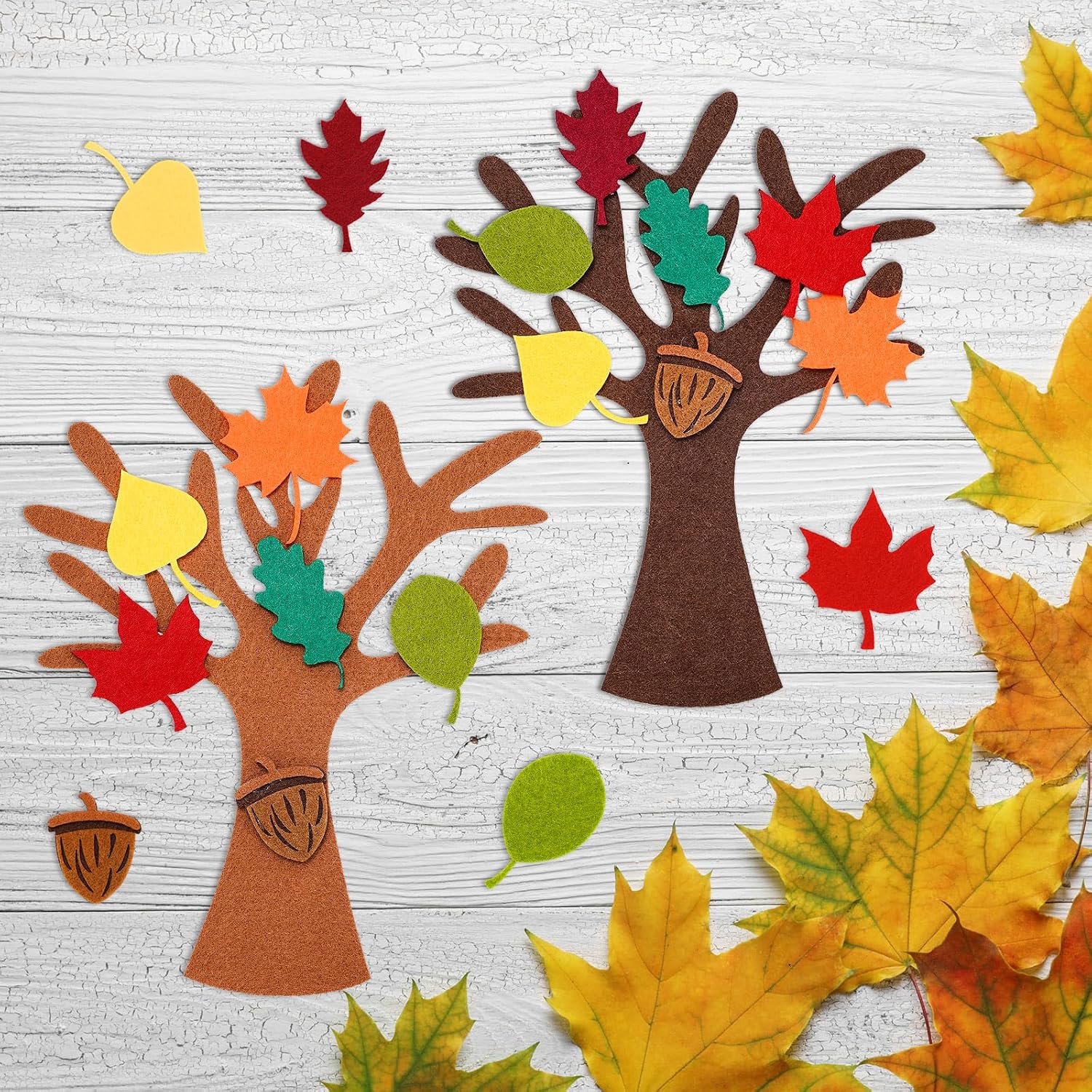 96Pcs Fall Tree of Thanks Felt - Art Craft With Leaves 评论和价格