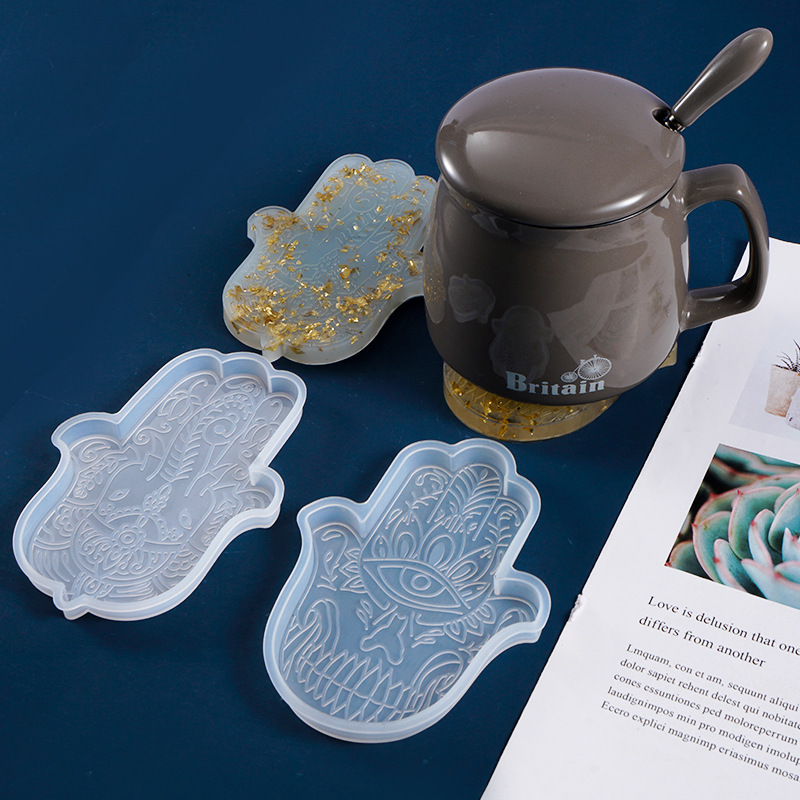 1 Pcs DIY Coaster Hand of Fati - Resin Casting Mold 评论和价格