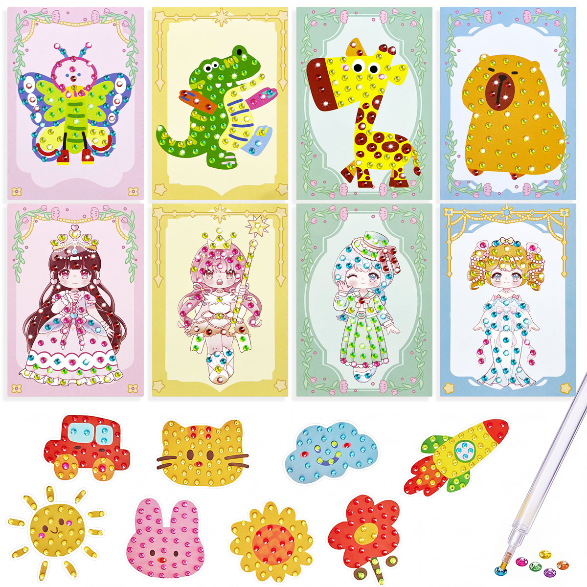 16 Pcs Gem Kit DIY Arts Crafts - Art Craft Activities 评论和价格