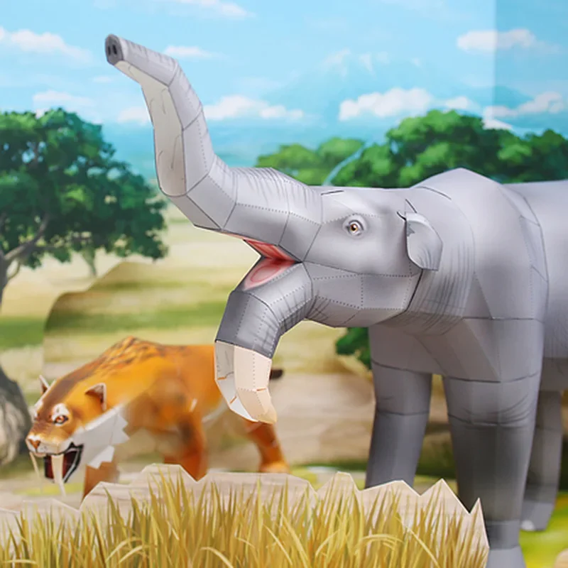 Deinotherium Elephant Origami  - Art Craft Elephant 评论和价格