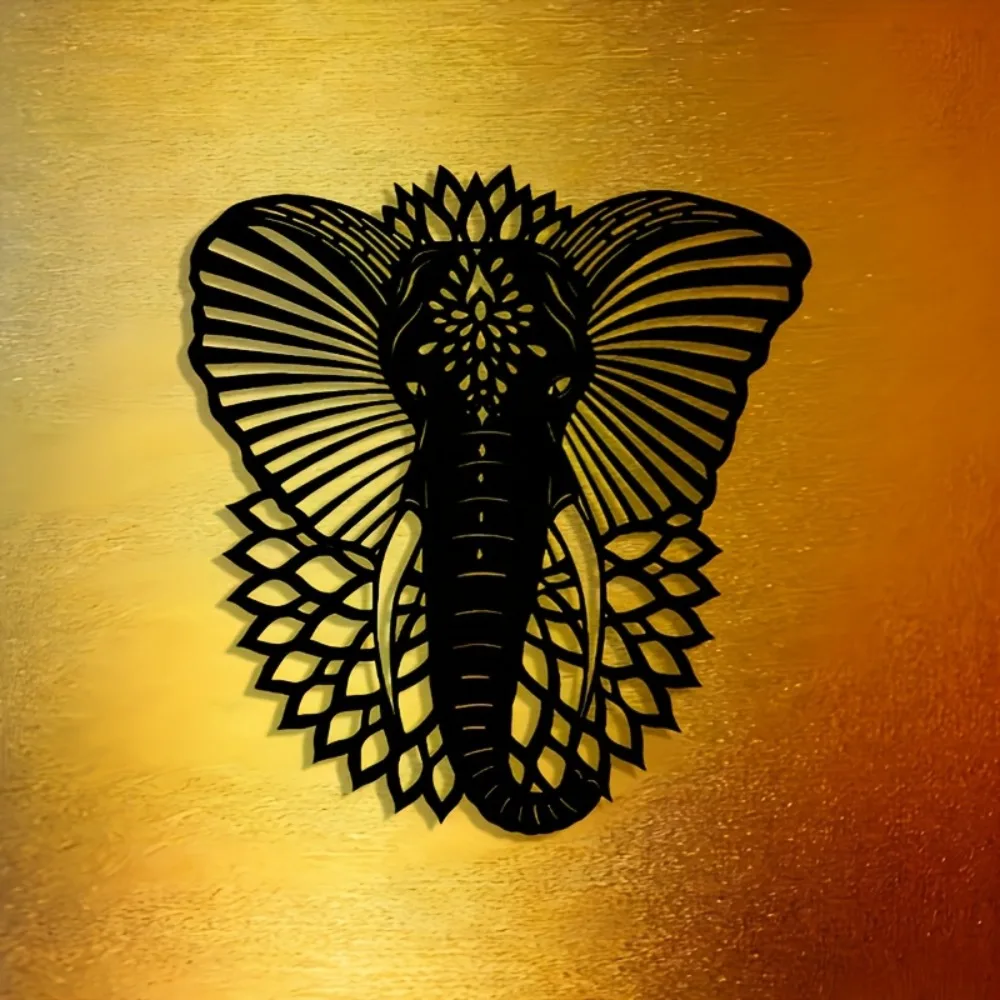 CIFBUY Metal Wall Art Elephant - Art Craft Elephant 评论和价格