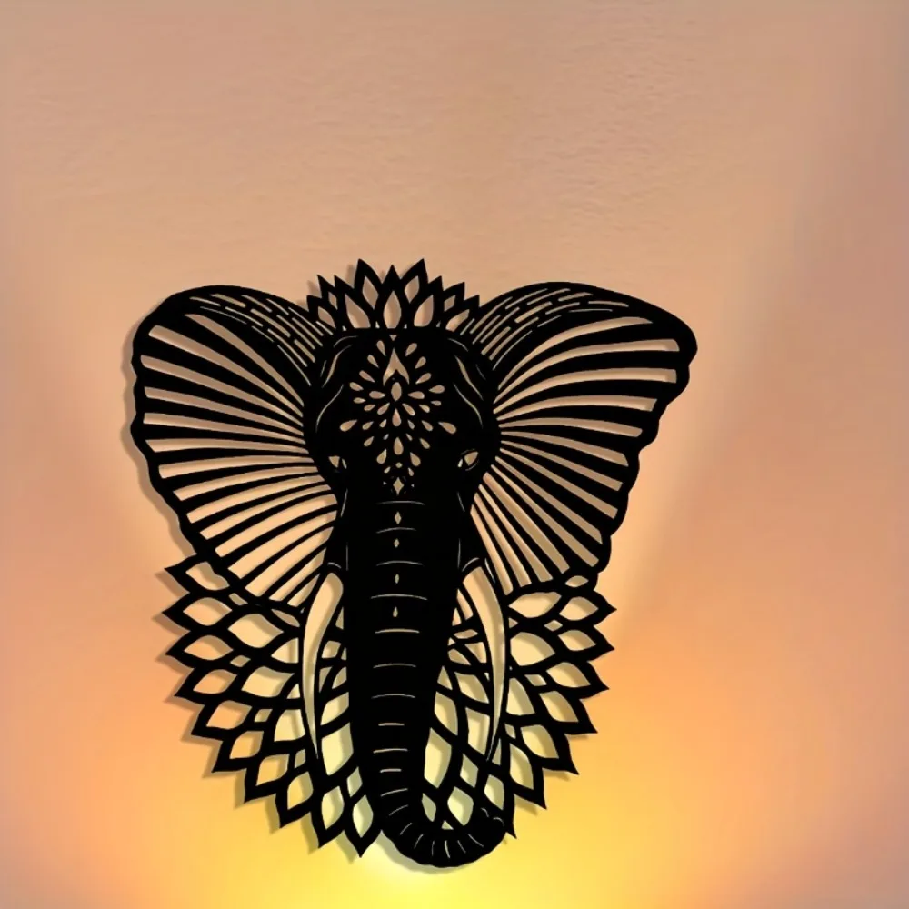 CIFBUY Metal Wall Art Elephant - Art Craft Elephant 评论和价格