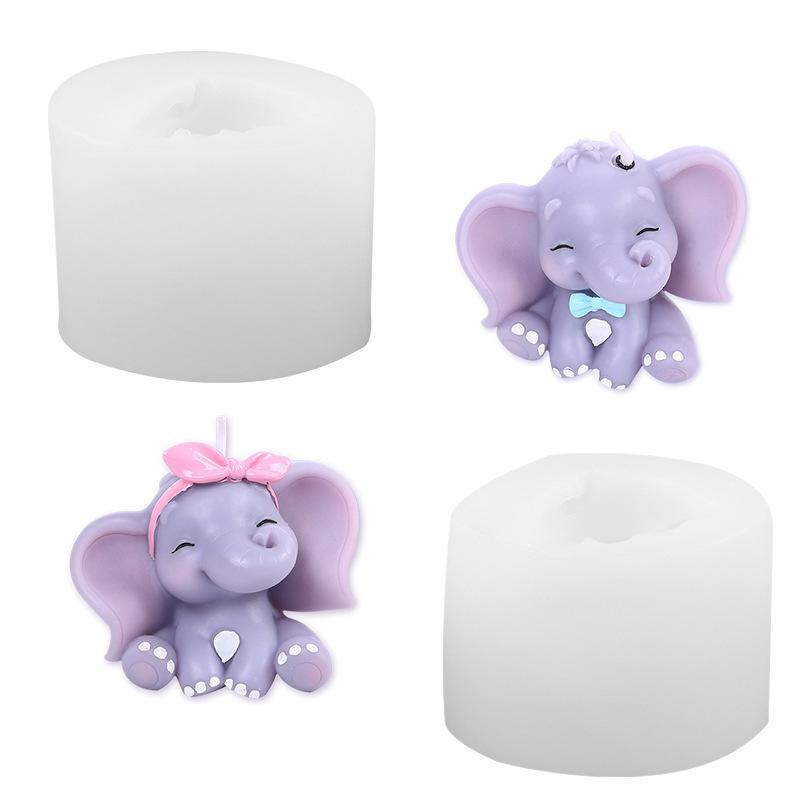 Cute 3D Elephant Silicone Cand - Art Craft Elephant 评论和价格