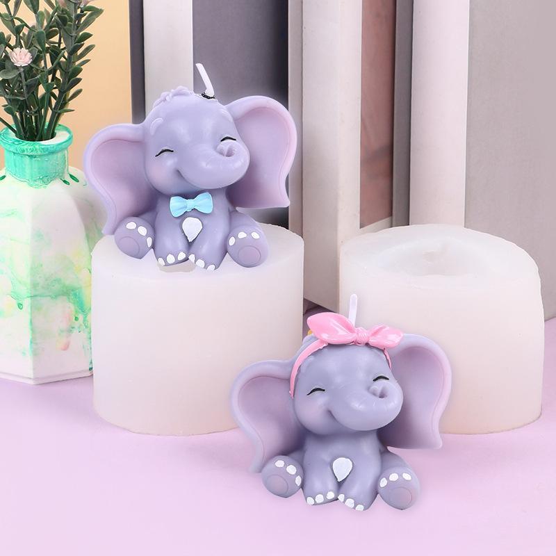 Cute 3D Elephant Silicone Cand - Art Craft Elephant 评论和价格