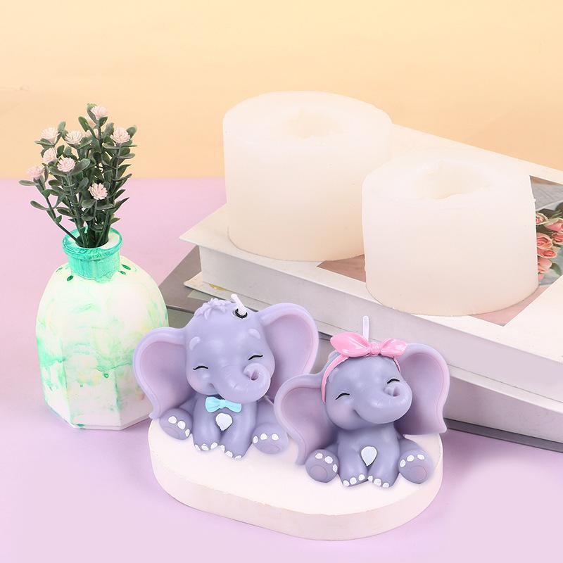Cute 3D Elephant Silicone Cand - Art Craft Elephant 评论和价格