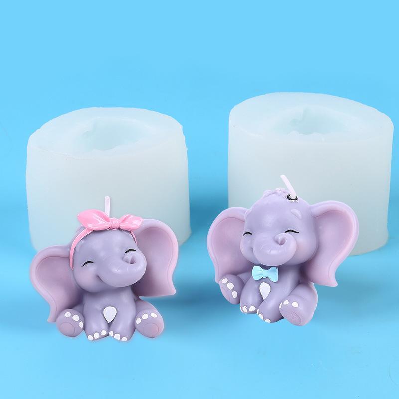 Cute 3D Elephant Silicone Cand - Art Craft Elephant 评论和价格