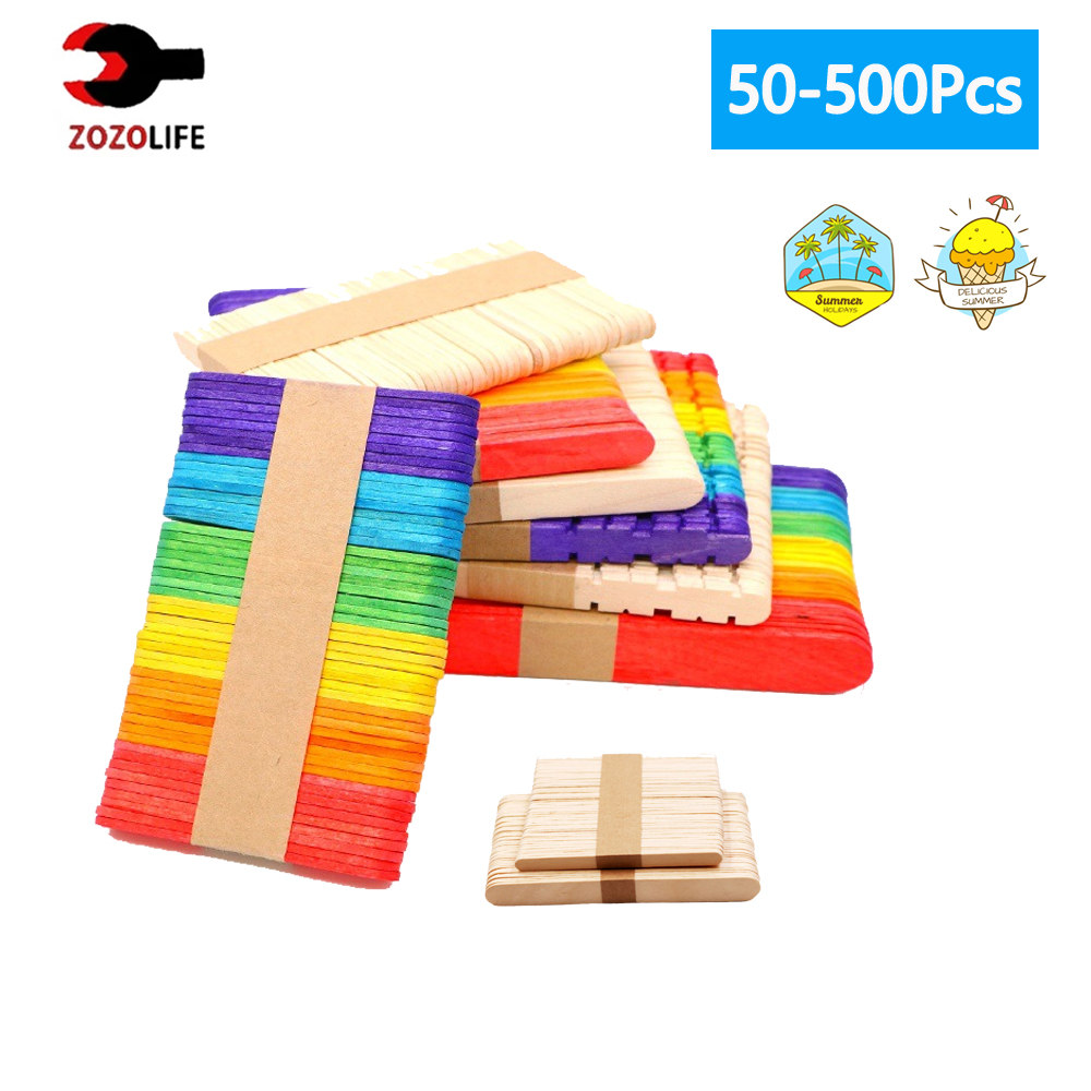 30/100/500Pcs Ice Cream Popsic - Art Craft With Ice Cream Stick 评论和价格