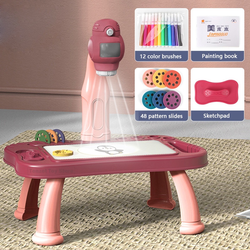 Smart Projector Kids Painting  - Art And Craft With Paint 评论和价格
