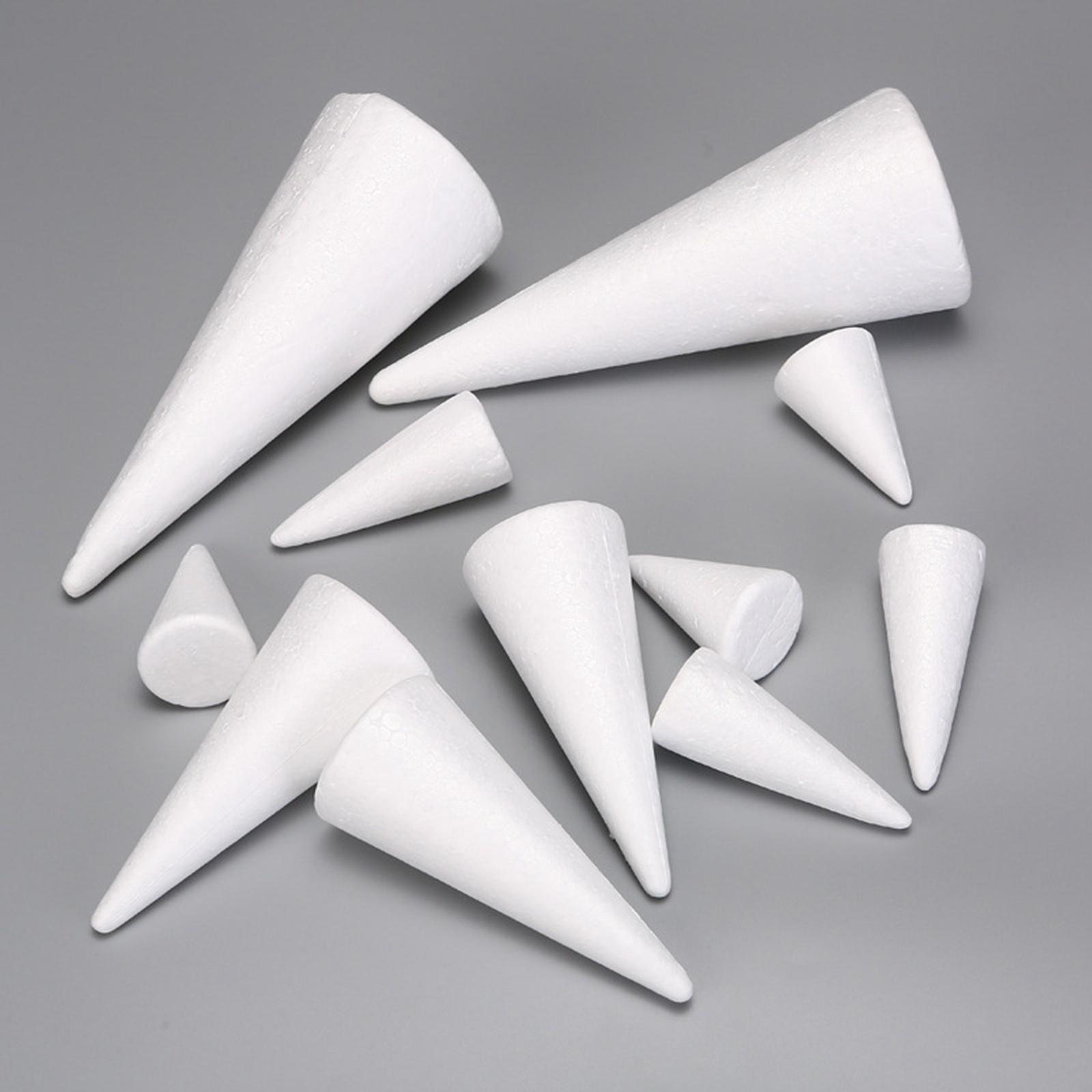 15Pcs Craft Foam Cones White P - Art Craft Activities 评论和价格