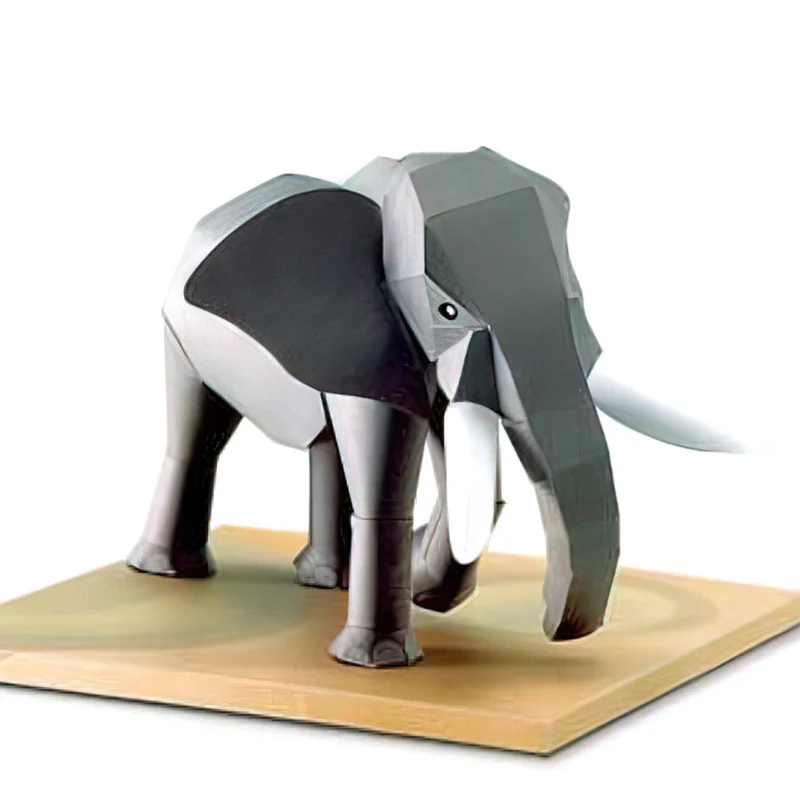African Elephant Origami Art M - Art Craft Elephant 评论和价格