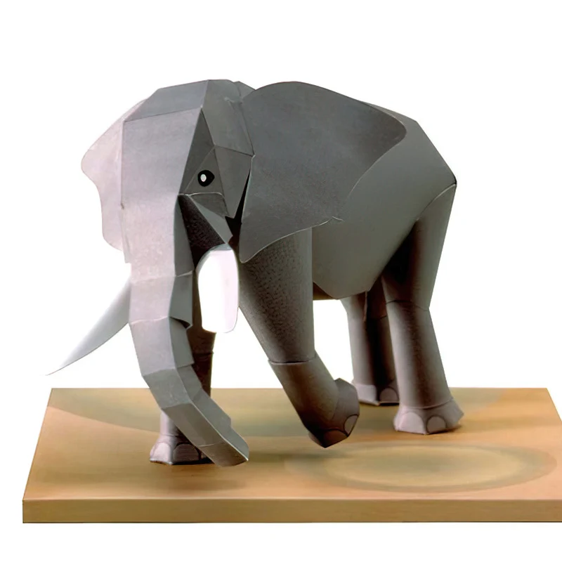 African Elephant Origami Art M - Art Craft Elephant 评论和价格