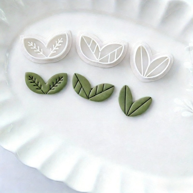 8Pcs Floral Leaf Polymer Clay  - Art Craft With Leaves 评论和价格