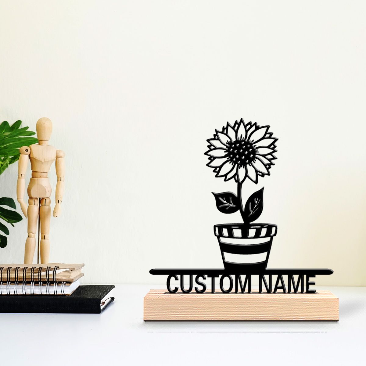 1pc Simple flower Customized N - Art Craft Names 评论和价格