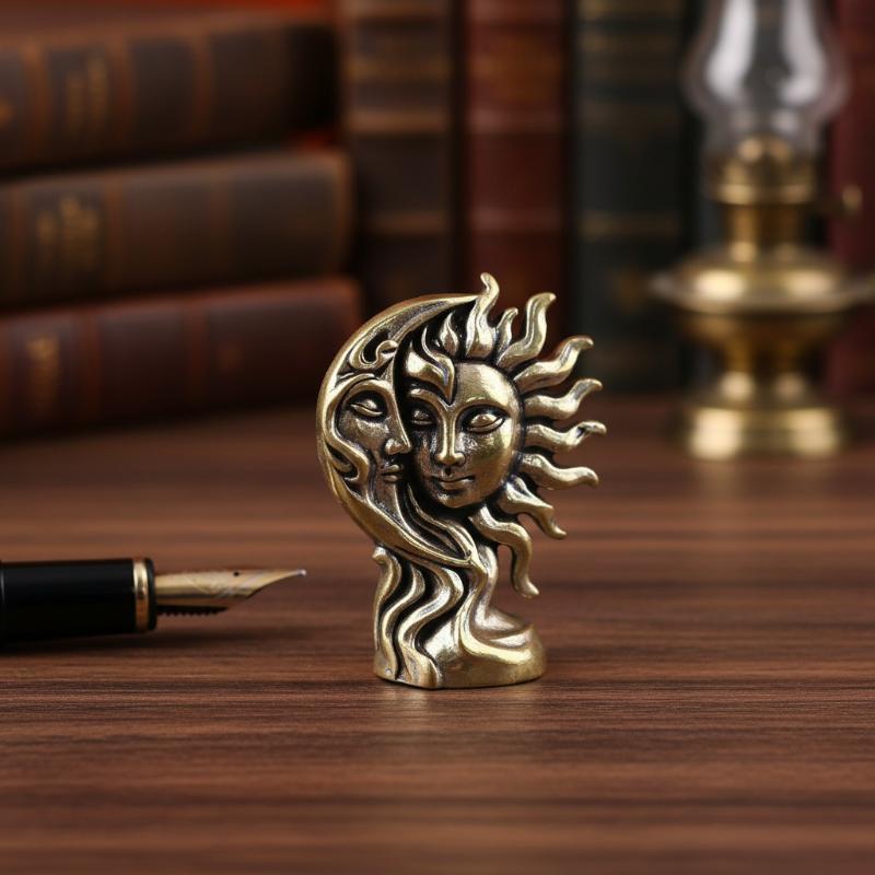 Brass Sun and Moon Craft Ornam - Art Craft New Year 评论和价格
