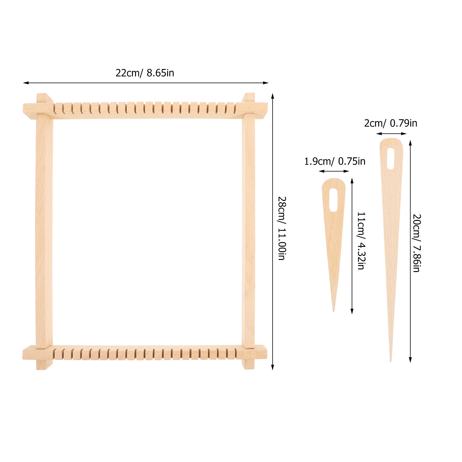 1Set Wooden Frame Weaving Kit  - Loom Weaving Frame 评论和价格