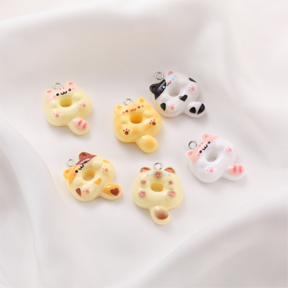 10Pcs Kawaii Cartoon Cat Resin - Art Crafting 评论和价格