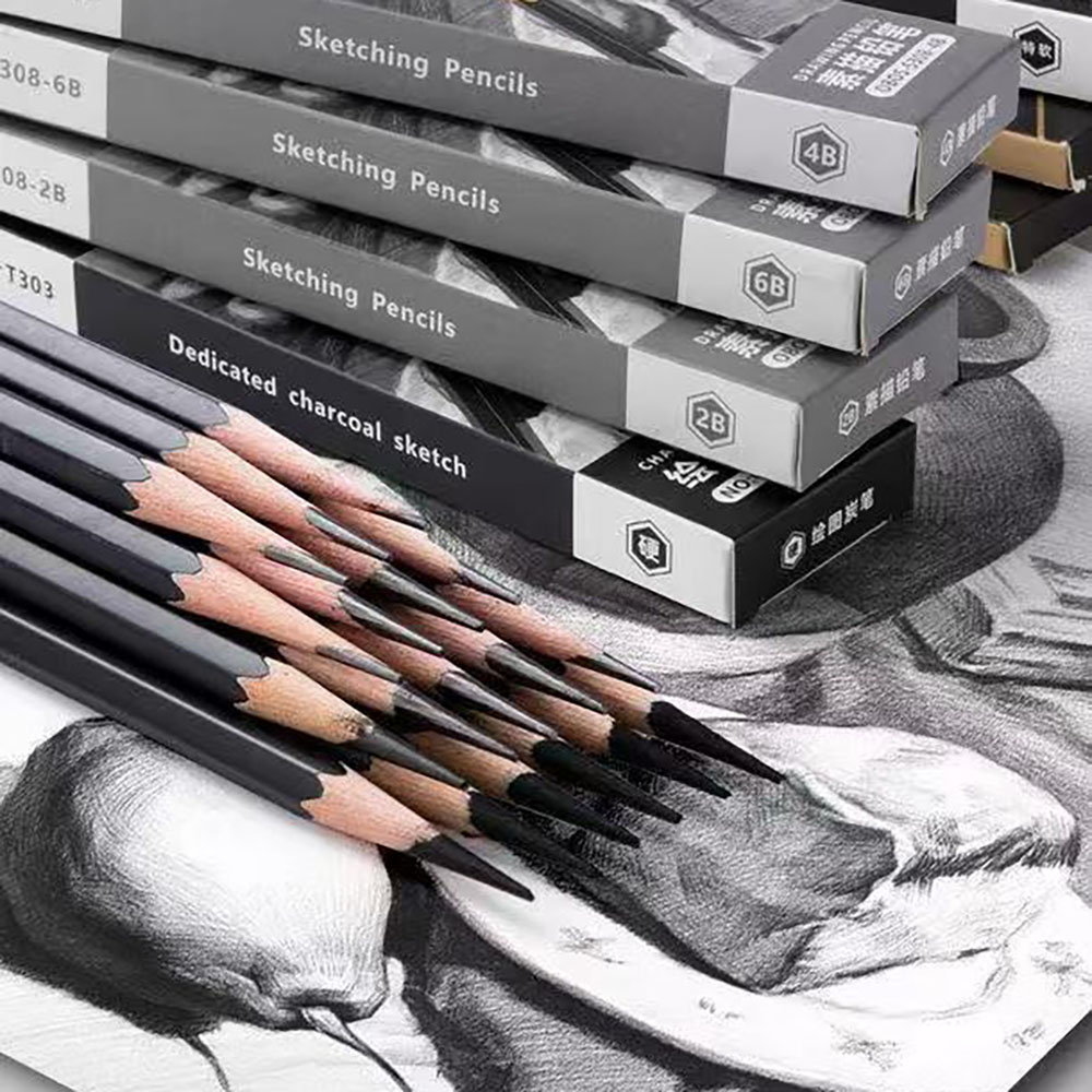 12 pieces Sketching pencil for - Sketching Charcoal Set 评论和价格
