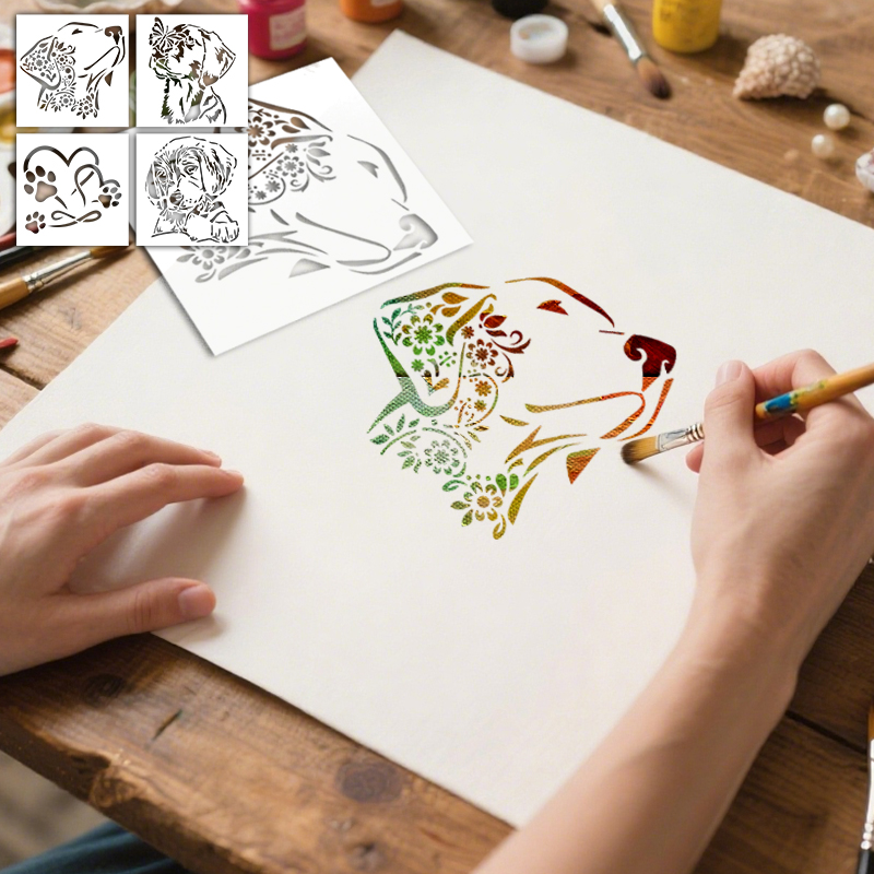 YOMDID 4pcs Dog Themed Paintin - Art Craft Love 评论和价格